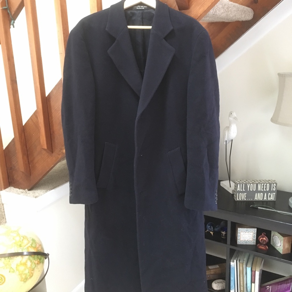 Chaps by Ralph Lauren Navy Blue Dress Coat